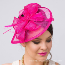 Fuchsia Mesh Hat Fascinator with Mesh Ribbons and Fuchsia Feathers For Ladies
Fuchsia Mesh Hat Fascinator with Mesh Ribbons and Fuchsia Feathers For Ladies